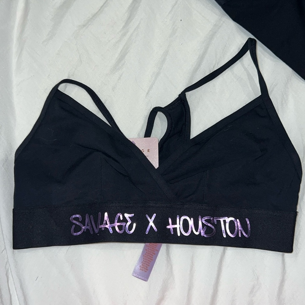 Savage x Houston black bra